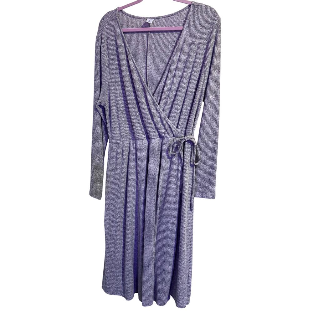 Old Navy Gray Faux Wrap Dress Sz 1X